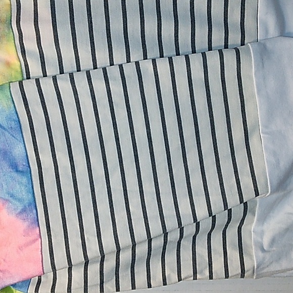 NWT☆Gorgeous Women's Long Sleeve Tie-Dye Colorblock Button Down Henley Tunic - Picture 10 of 14